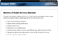 Link to Ministry of Health Services Mandate.