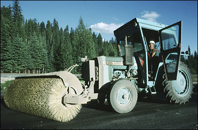 Photograph -- Road widening construction north of Prince George.