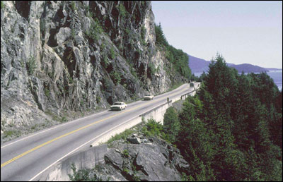 Photograph -- The Sea-to-Sky Highway.