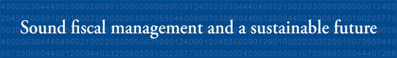 Sound fiscal management and a sustainable future.