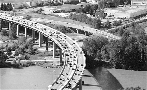 Photograph -- Port Mann Bridge.