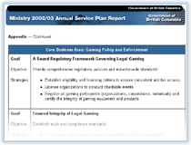 Link to Core Business Area: Gaming Policy and Enforcement.