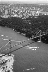 Photograph -- Lions Gate Bridge.