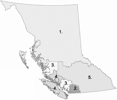 Service Delivery Regions.