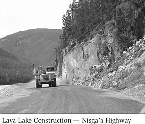 Lava Lake Construction -- Nisga'a Highway.