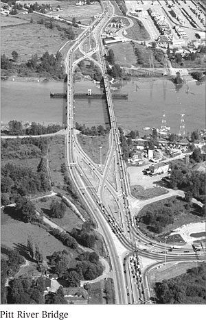 Pitt River Bridge.